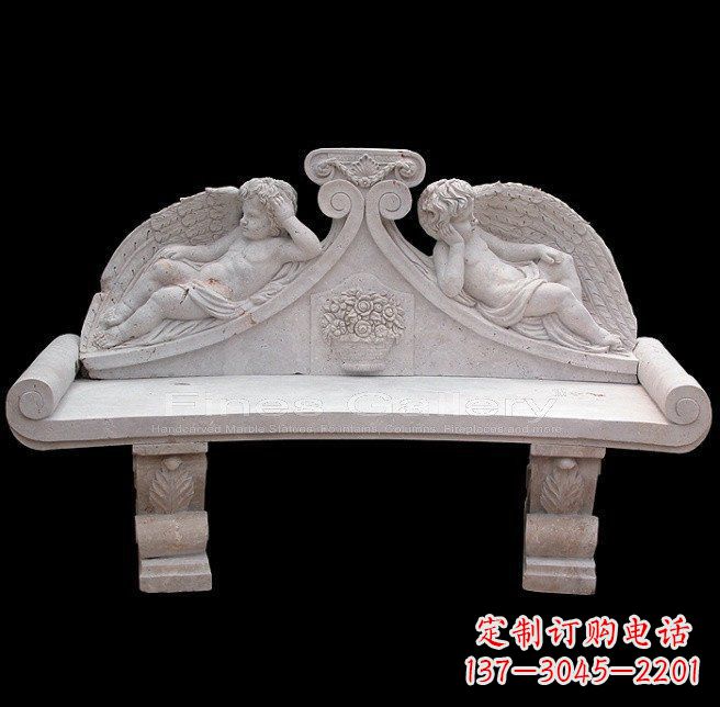 宁德天使石雕座椅公园景观雕塑