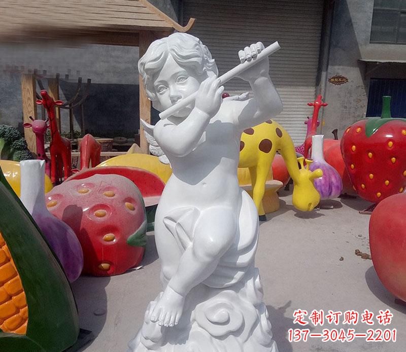 宁德天使吹笛人物石雕