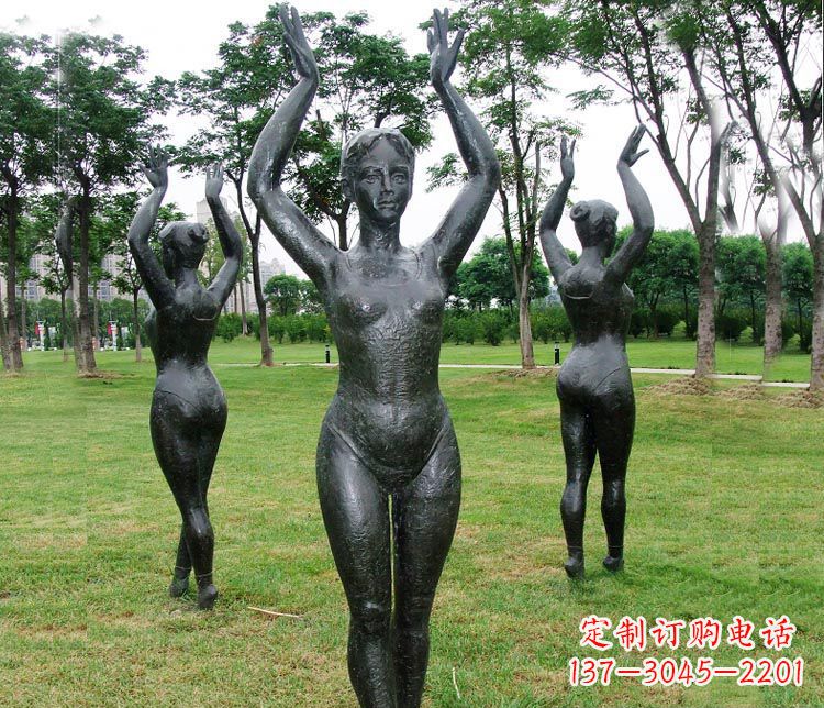 宁德跳芭蕾舞的女孩铜雕
