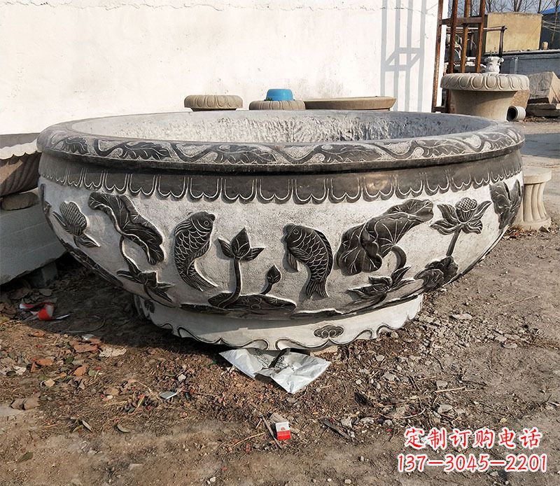 宁德庭院水缸景观石雕