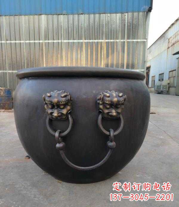 宁德庭院水缸铜雕