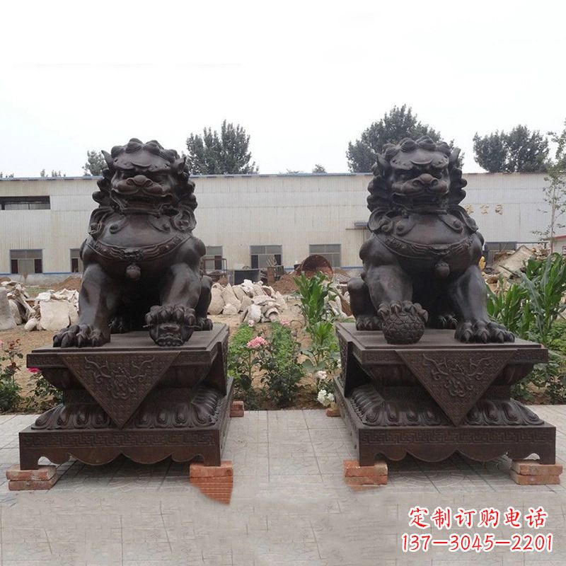 宁德铜雕北京狮子