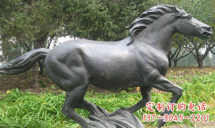 宁德铜雕奔马公园动物雕塑
