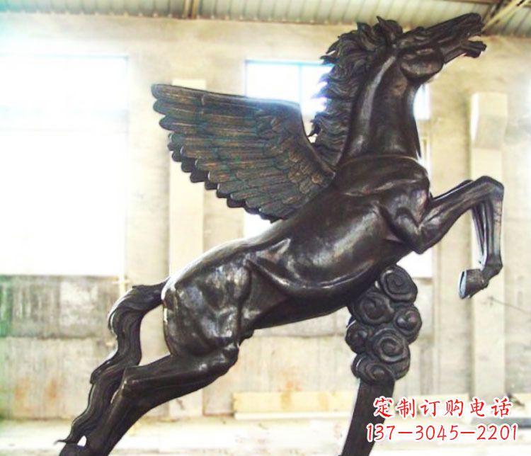 宁德铜雕奔跑飞马雕塑