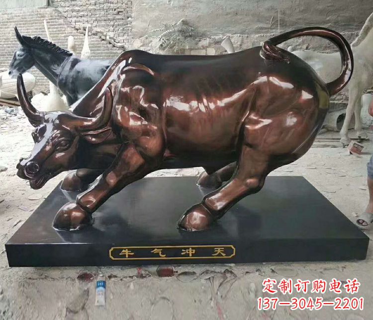 宁德铜雕城市牛气冲天