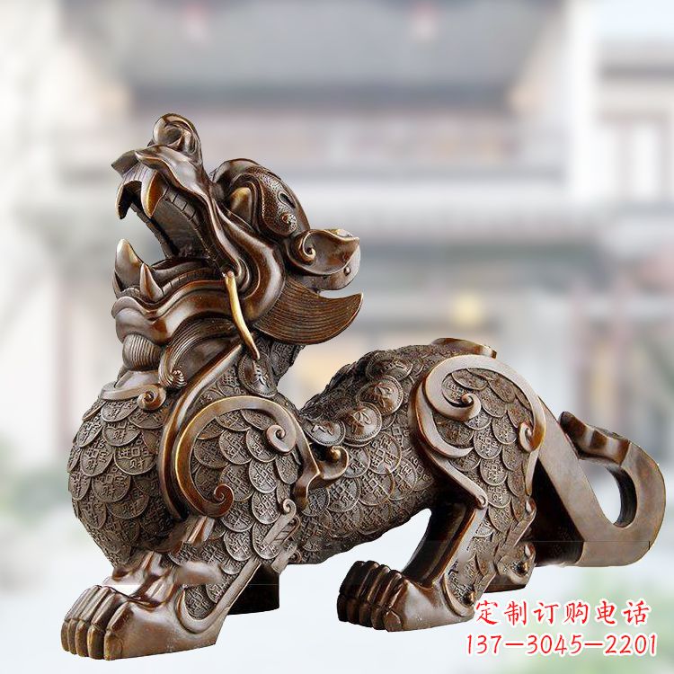 宁德铜雕仿古辟邪貔貅