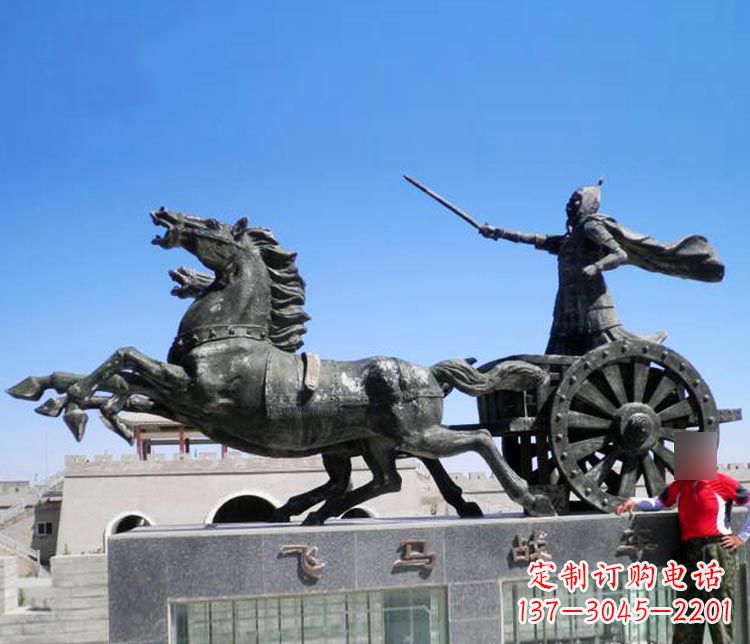 宁德铜雕飞马战车