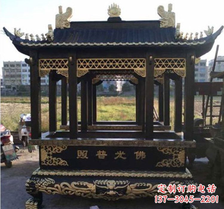 宁德铜雕佛光普照香炉