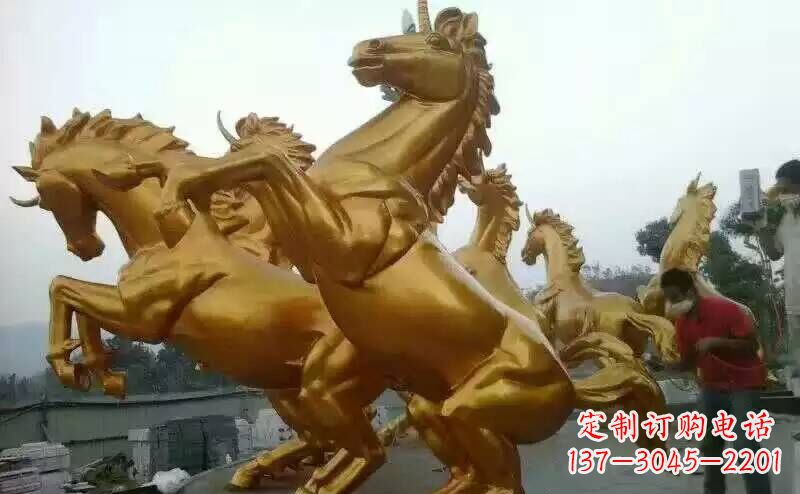 宁德铜雕广场飞马雕塑