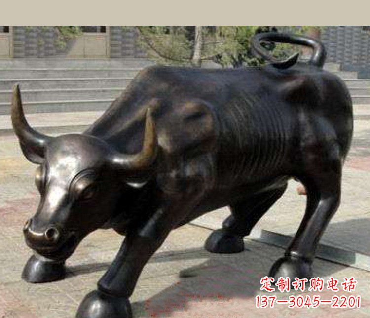 宁德铜雕广场华尔街动物牛