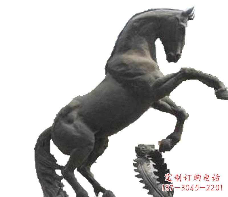宁德铜雕广场街道景观摆件动物马雕塑