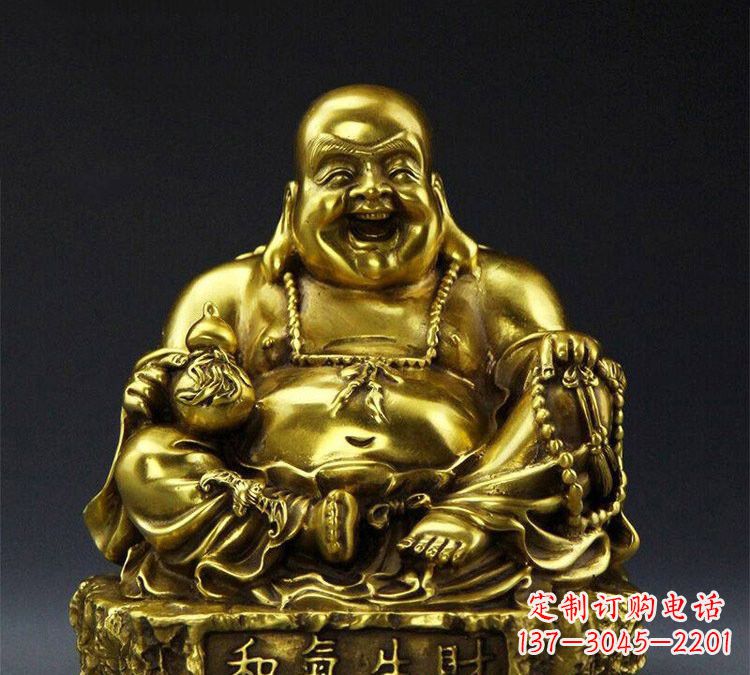 宁德铜雕和气生财弥勒佛