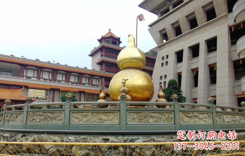 宁德铜雕葫芦公园景观雕塑