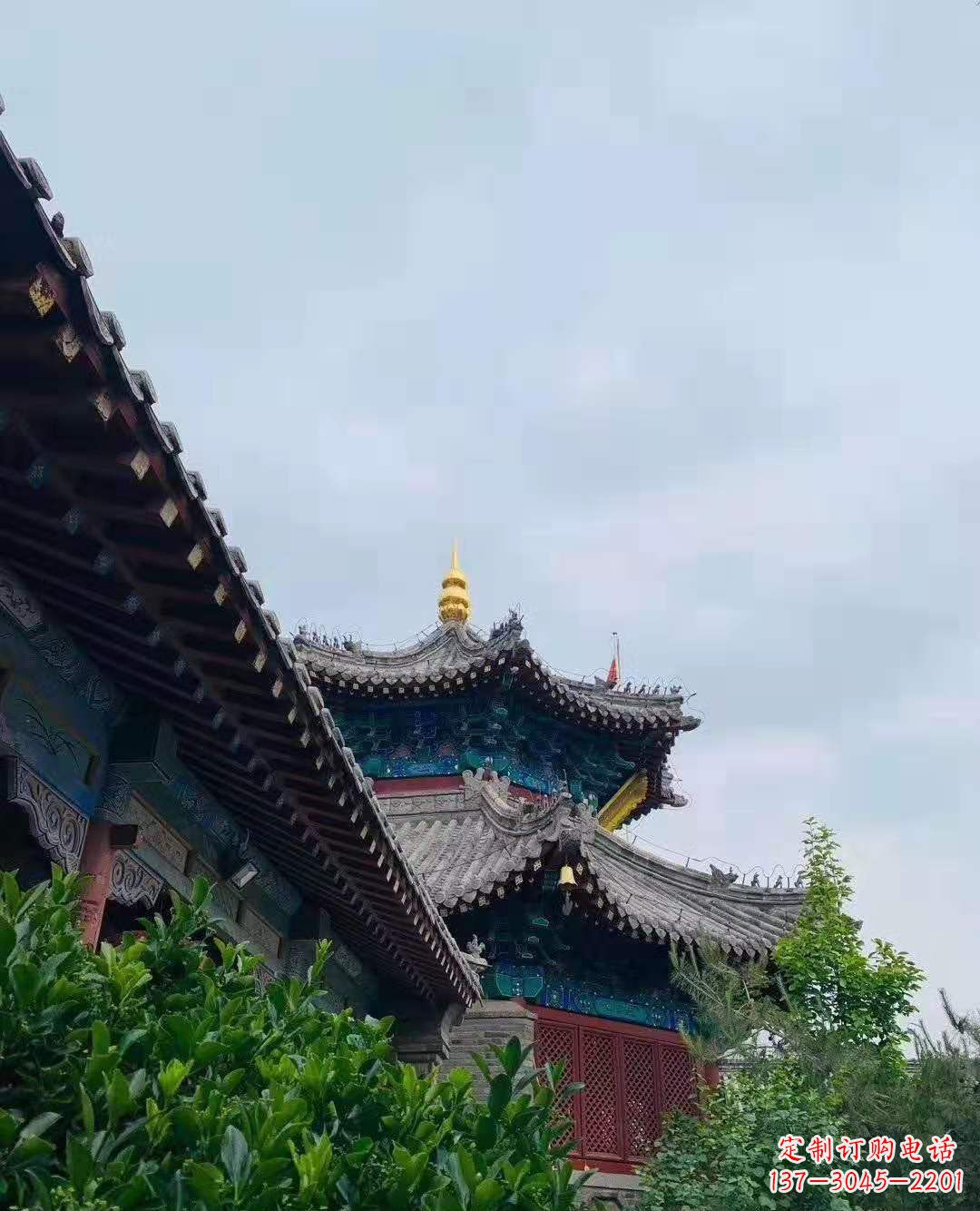 宁德铜雕葫芦塔顶寺庙摆件