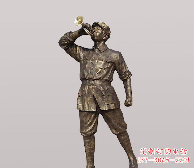 宁德铜雕解放军战士