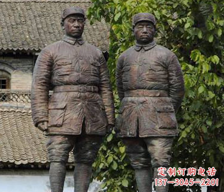 宁德铜雕解放军战士人物雕塑