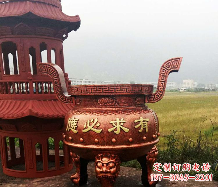 宁德铜雕景观香炉