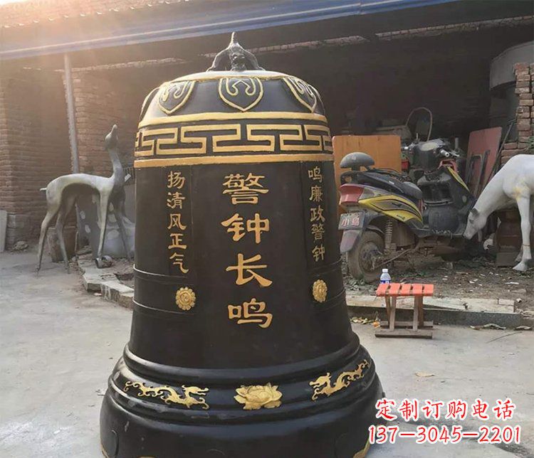 宁德铜雕警钟长鸣寺庙雕塑