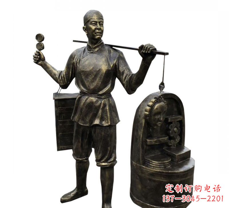 宁德铜雕卖货郎