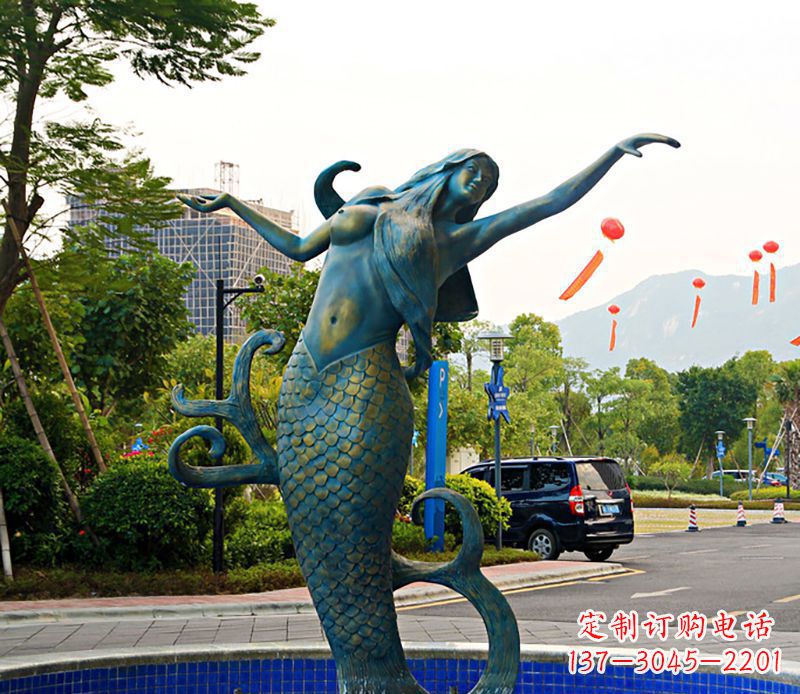 宁德铜雕美人鱼