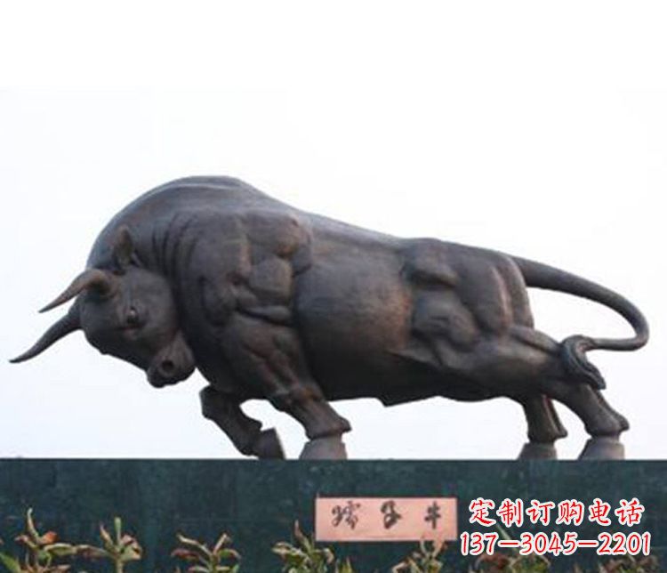 宁德铜雕孺子牛动物雕塑