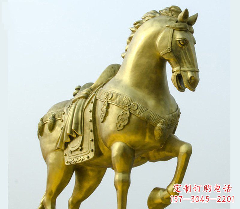 宁德铜雕商场招财动物马雕塑