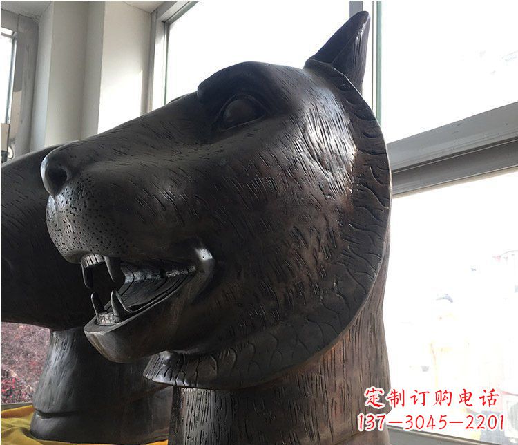 宁德铜雕生肖动物头像雕塑摆件