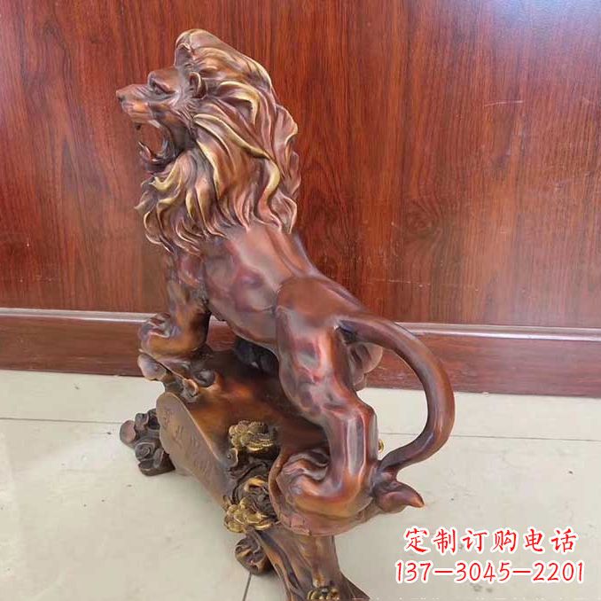 宁德铜雕狮子动物雕塑摆件