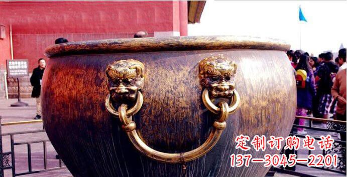 宁德铜雕水缸寺庙景观雕塑