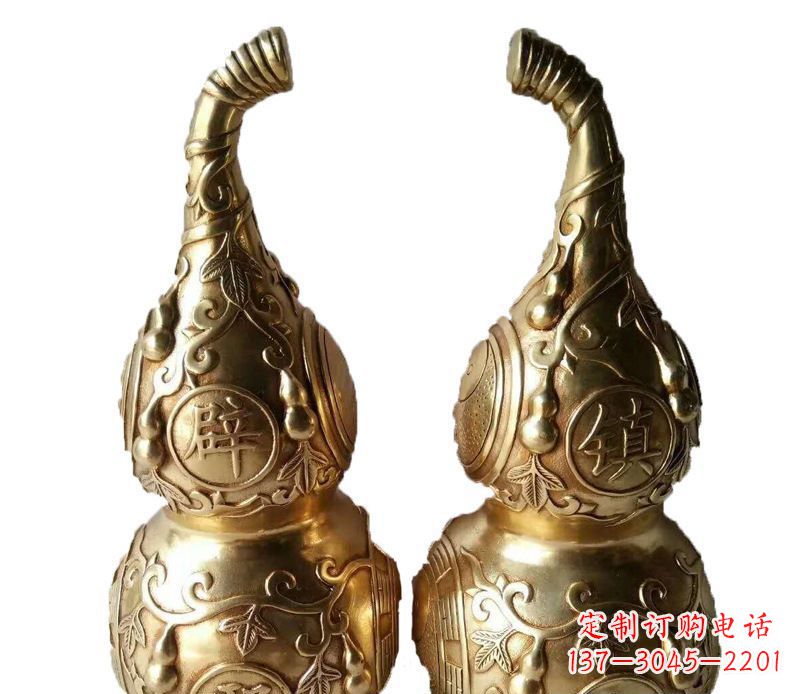 宁德铜雕寺庙平安葫芦雕塑
