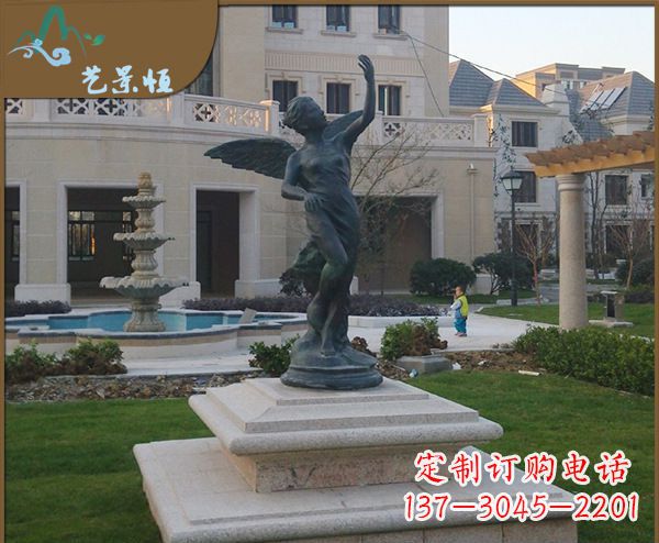 宁德铜雕西方天使人物雕塑1