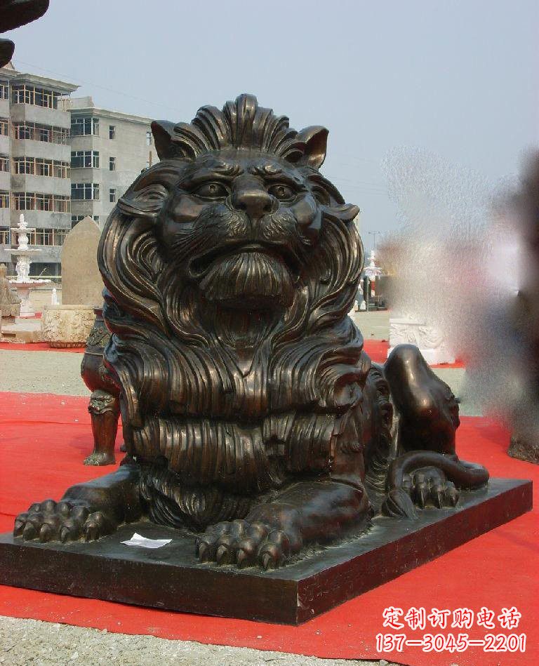 宁德铜雕西洋狮子222