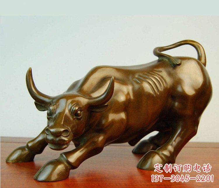 宁德铜雕小区动物牛摆件