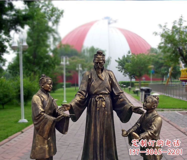 宁德铜雕园林孔融让梨