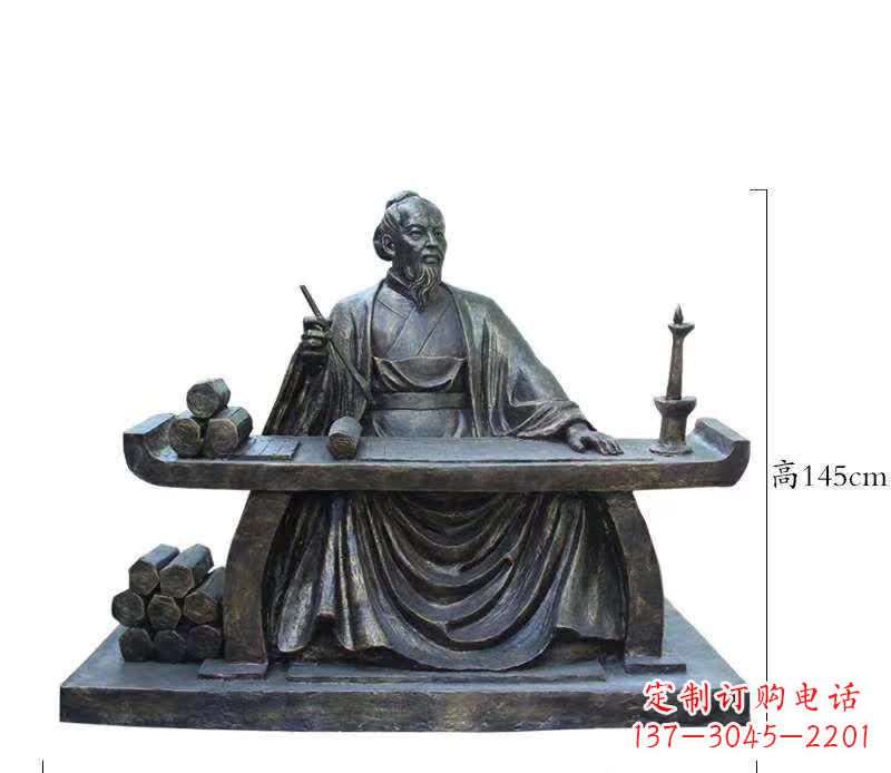 宁德铜雕张仲景人物