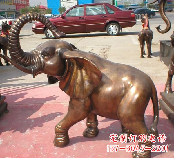 宁德铜雕长鼻大象
