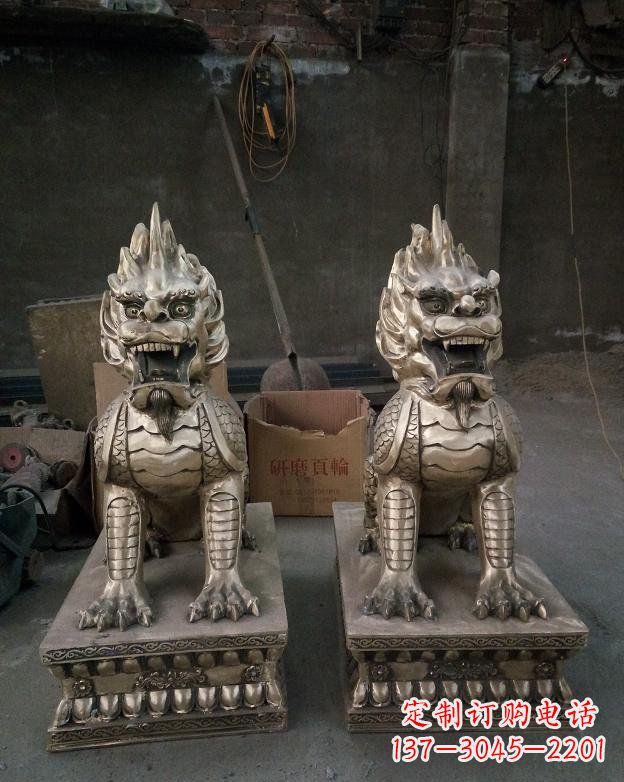 宁德铜雕镇宅麒麟