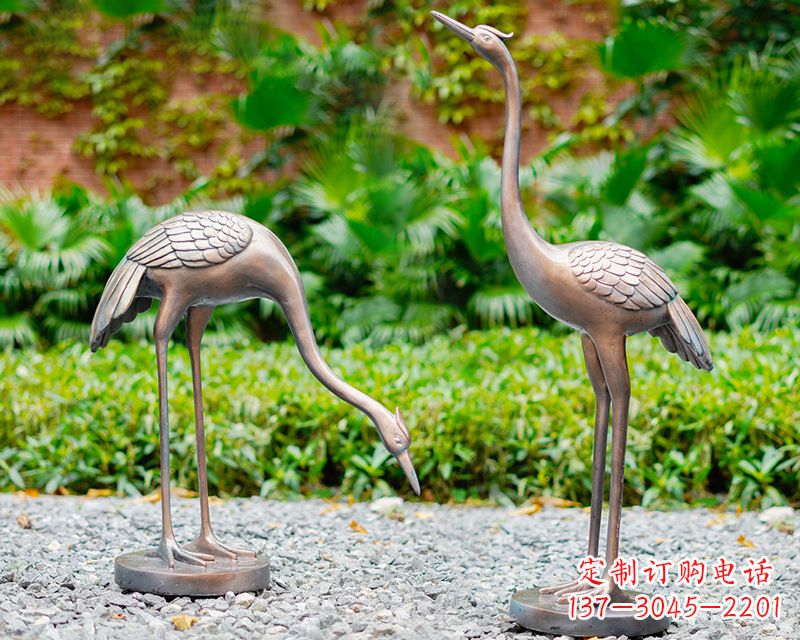 宁德推荐仿真仙鹤动物雕塑