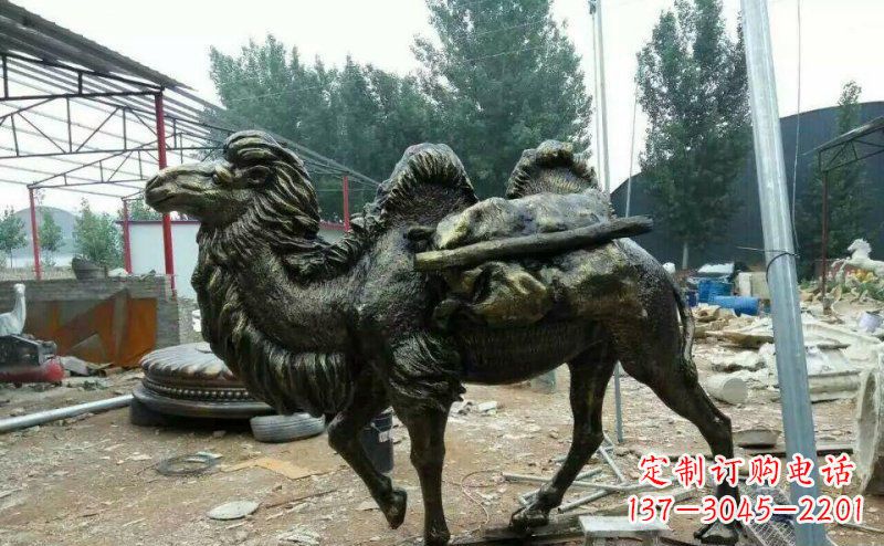 宁德驮着东西的骆驼铜雕