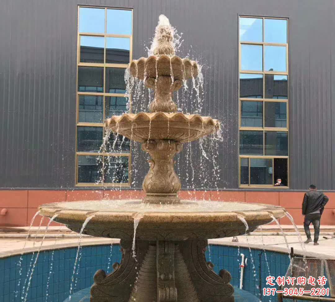 宁德晚霞红三层音乐喷泉