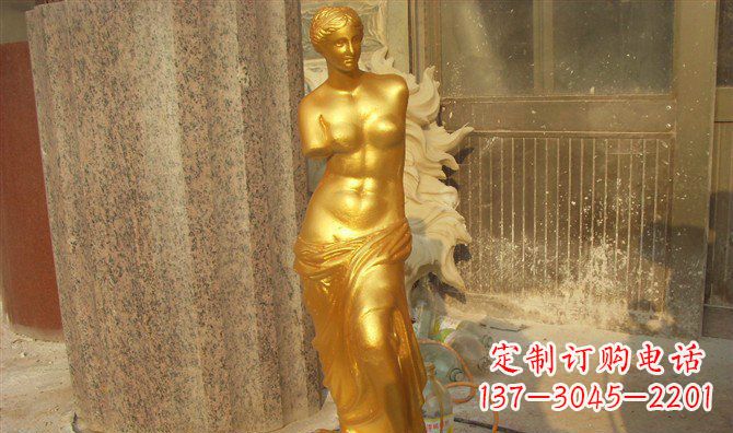 宁德维纳斯玻璃钢仿铜西方人物雕塑 (2)