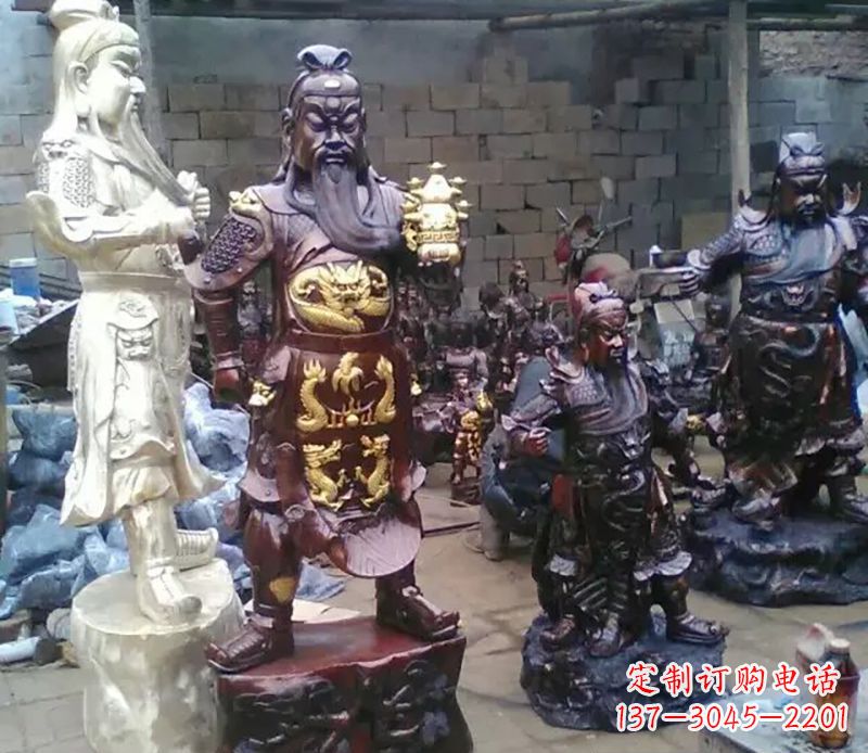 宁德武财神提刀关公铜雕
