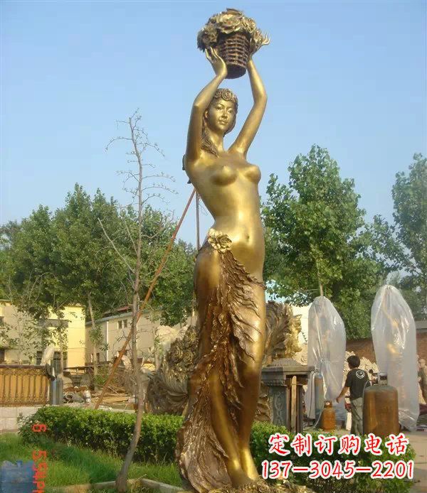 宁德西方美女公园人物铜雕 (2)