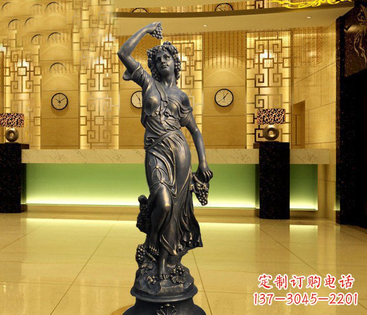 宁德西方女人别墅景观铜雕塑 (2)
