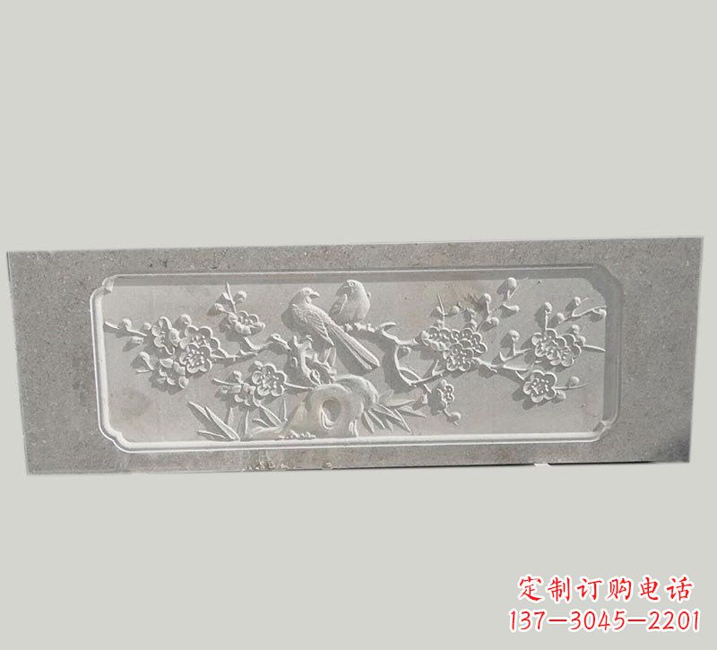 宁德喜鹊登梅浮雕石栏板