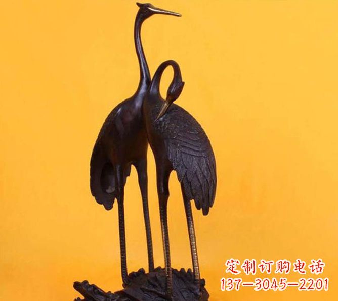 宁德仙鹤雕塑铜