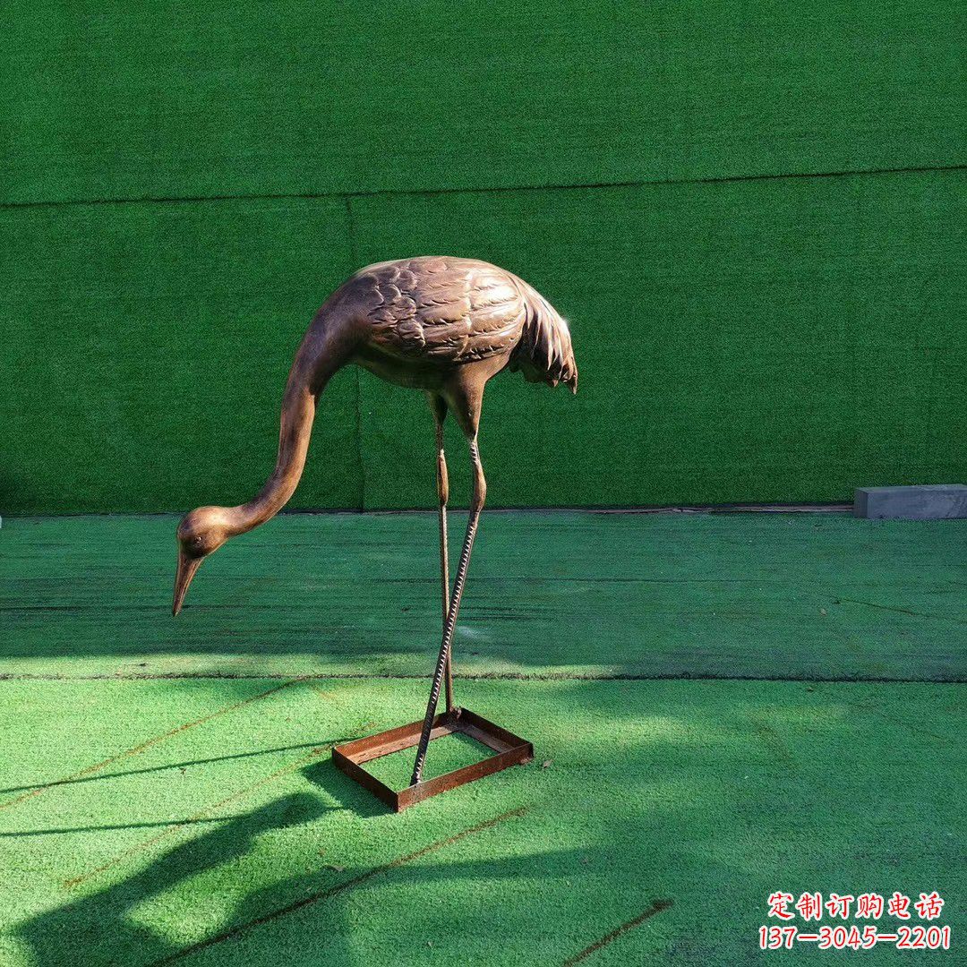 宁德仙鹤拉鼓铜雕塑