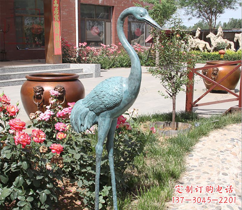 宁德仙鹤铜雕