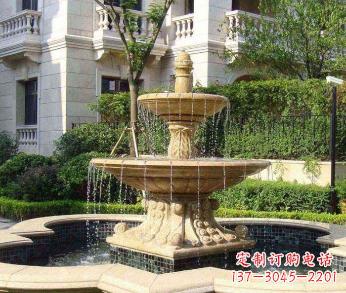 宁德小区景观大型喷泉石雕 (2)