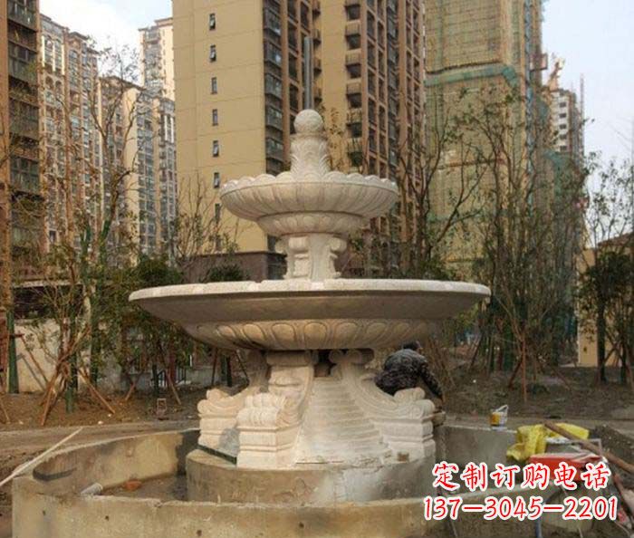 宁德小区景观大型喷泉石雕 (3)